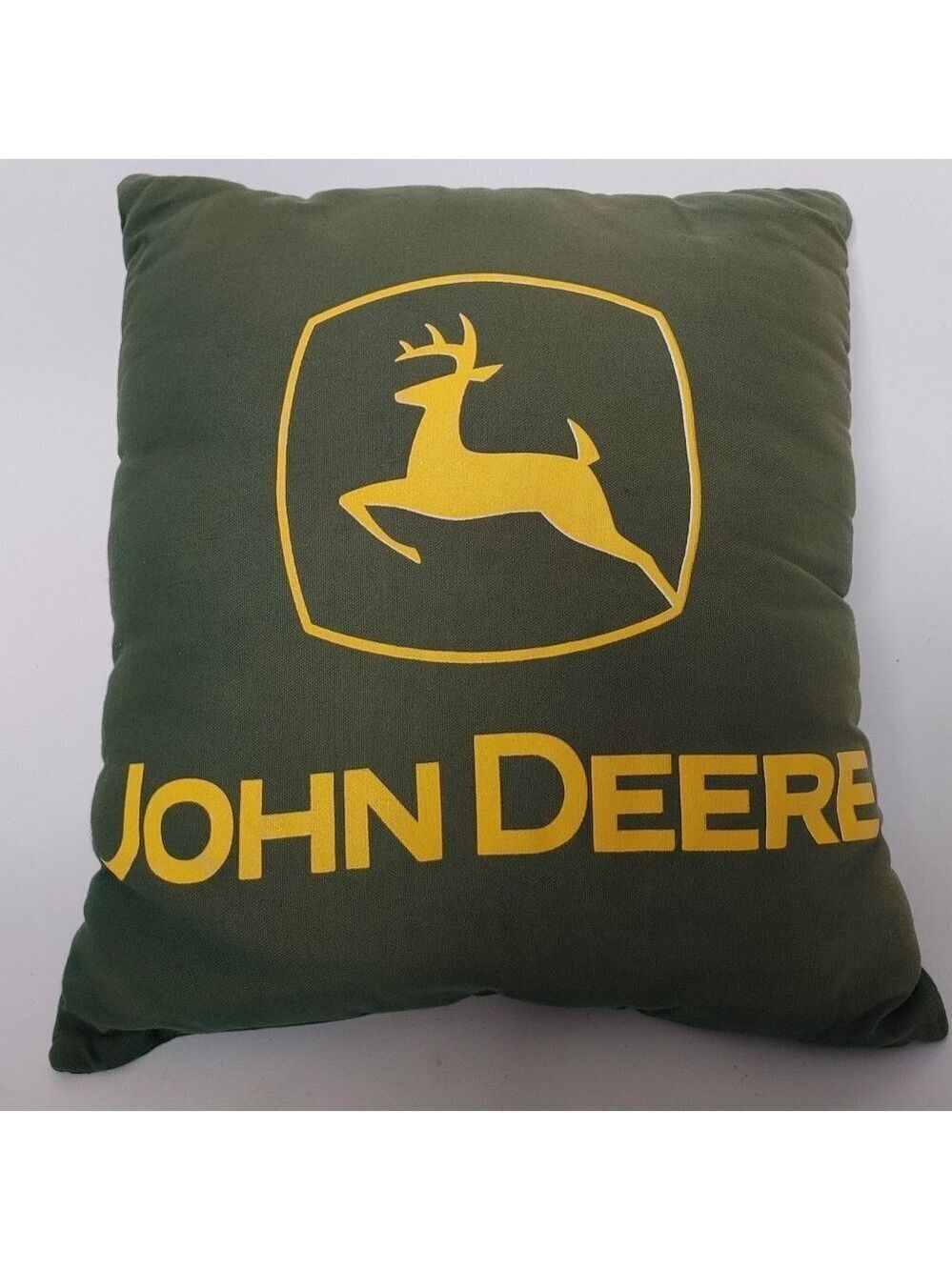 OFFICIAL John Deere Couch Cushion Throw Pillow 16" x 16"